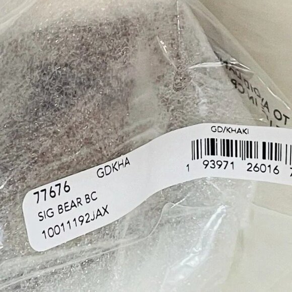 Coach F77676 Limited Edition Bear Keychain Bag Charm Signature Canvas & Leather - Picture 9 of 9